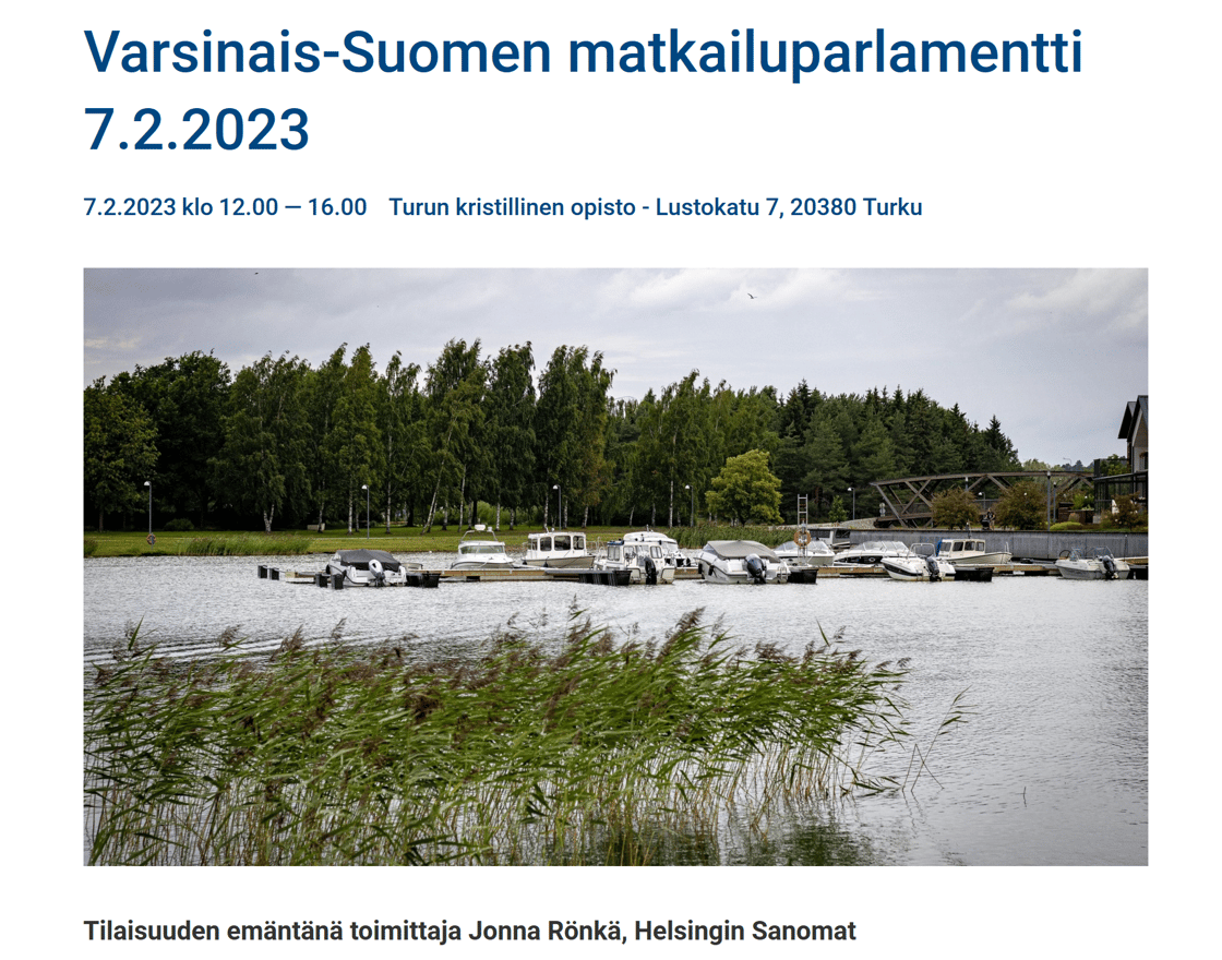 VS matkailuparlamentti 2023